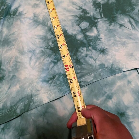 VINTAGE Bamboo Cotton Blend Tie Dyed Hi-Low Razorback Midi Dress - Picture 13 of 15